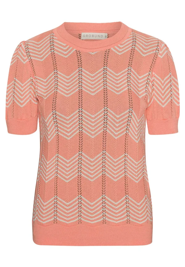 GROBUND Almine tee - den med zigzag i melon