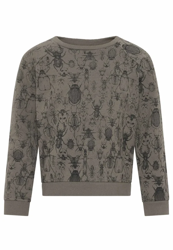 GROBUND Calle sweatshirten mini - den i muskat med insektprint