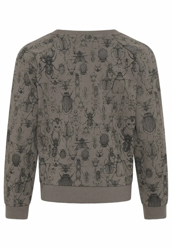 GROBUND Calle sweatshirten mini - den i muskat med insektprint