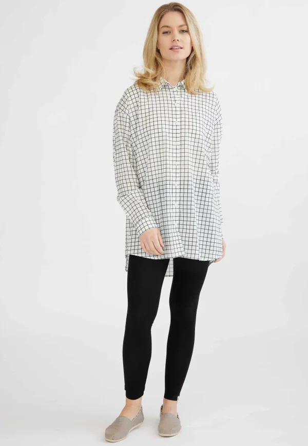 GROBUND Luna skjorten - den oversize med tern