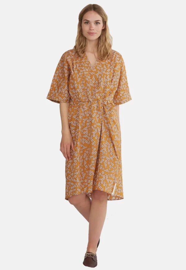 GROBUND Mejse kjolen - den med kimono-snit i gurkemeje