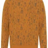 GROBUND Melvin sweatshirten - den i gylden med print