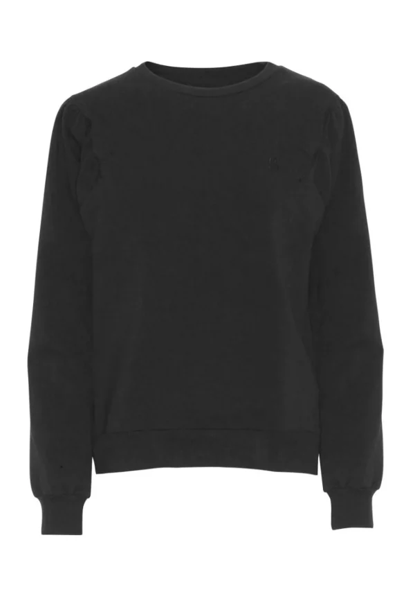GROBUND Signe sweatshirten - den med flotte ærmer i sort