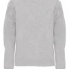GROBUND Signe sweatshirten - den med flotte ærmer i grå melange