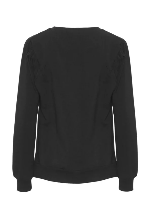 GROBUND Signe sweatshirten - den med flotte ærmer i sort