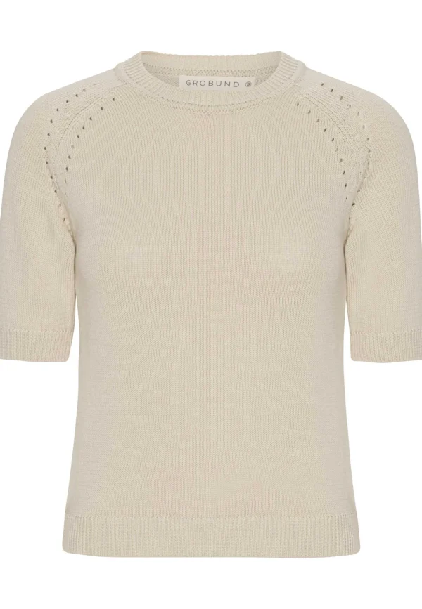 Økologisk Strik Tee i Blød Bomuld | GROBUND